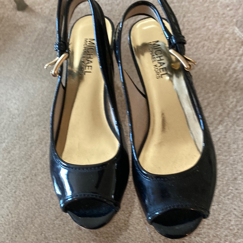 Michael Kors wedge sandal with peep toe will